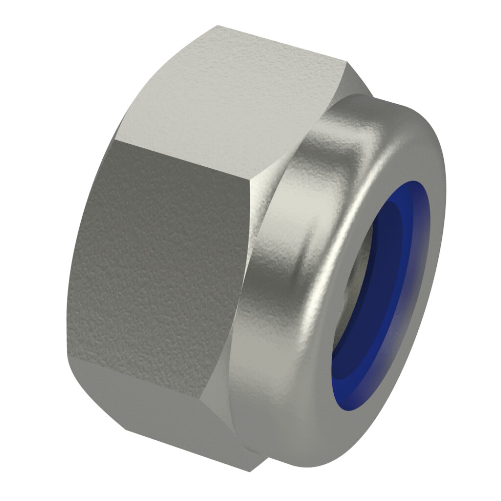 DIN 982  M 12  quality 8 zinc-plated